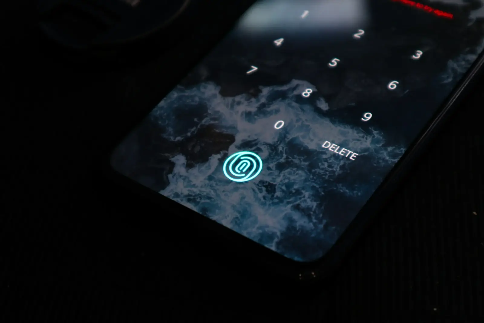 Smartphone mit Fingerabdruck-Entsperrung